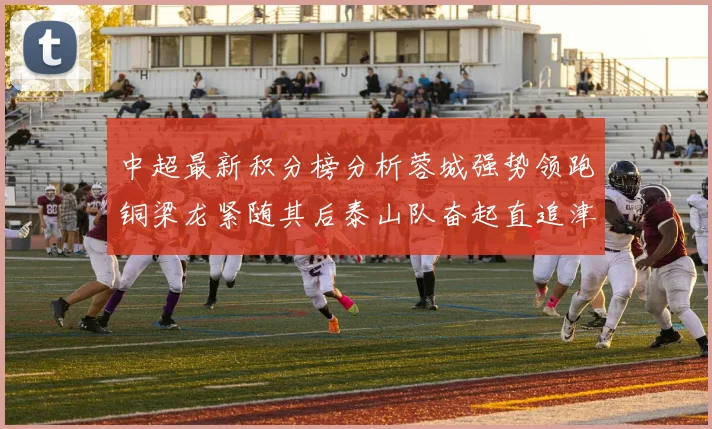 中超最新积分榜分析蓉城强势领跑铜梁龙紧随其后泰山队奋起直追津门虎仍需努力